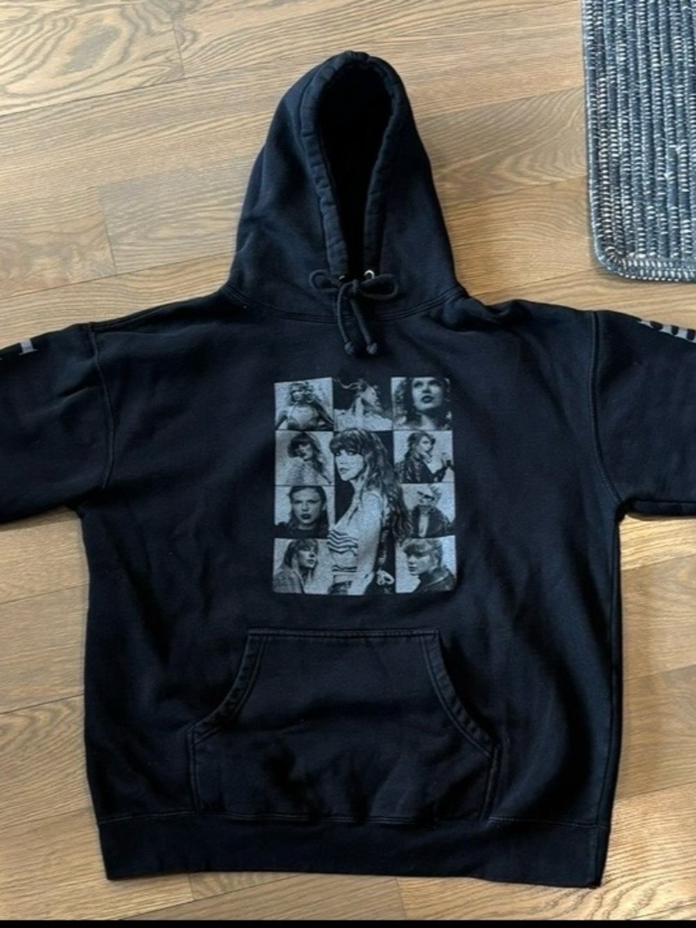 Taylor Swift Black Eras Tour Graphic Hoodie Sweatshirt